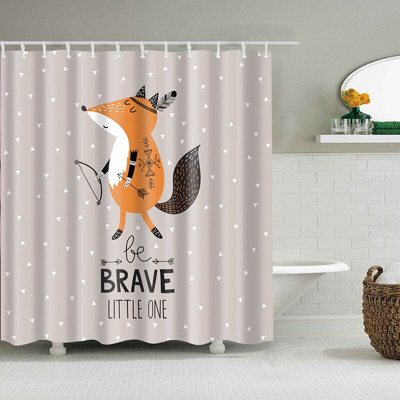 Rideau de Douche: Be Brave