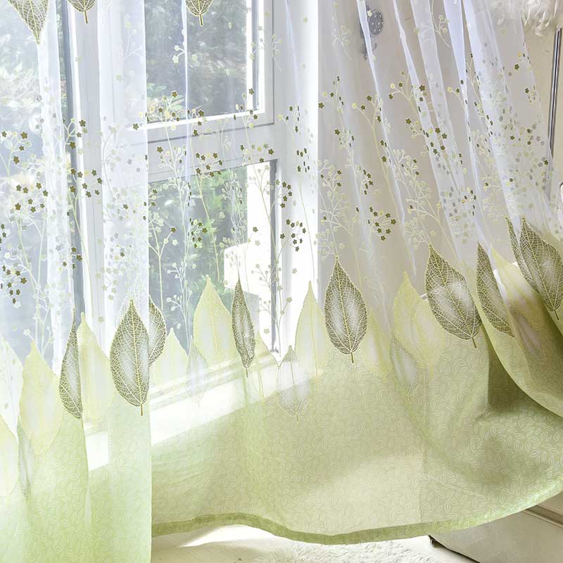 Anytela Rideau Voilage Vert