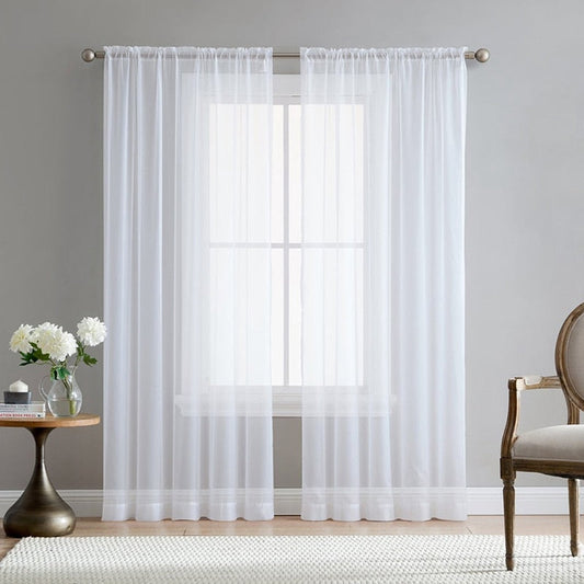 Melaka Blanc – Voilage Rideau Collection Luxe