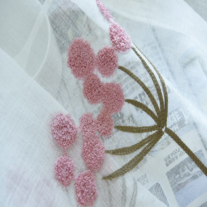 Tuela Rideau Voilage Rose Passé