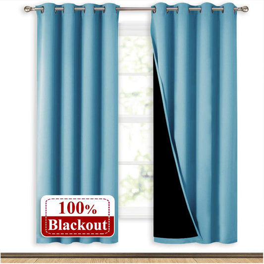 Rideau Isolant Thermique Light – Bleu Ciel