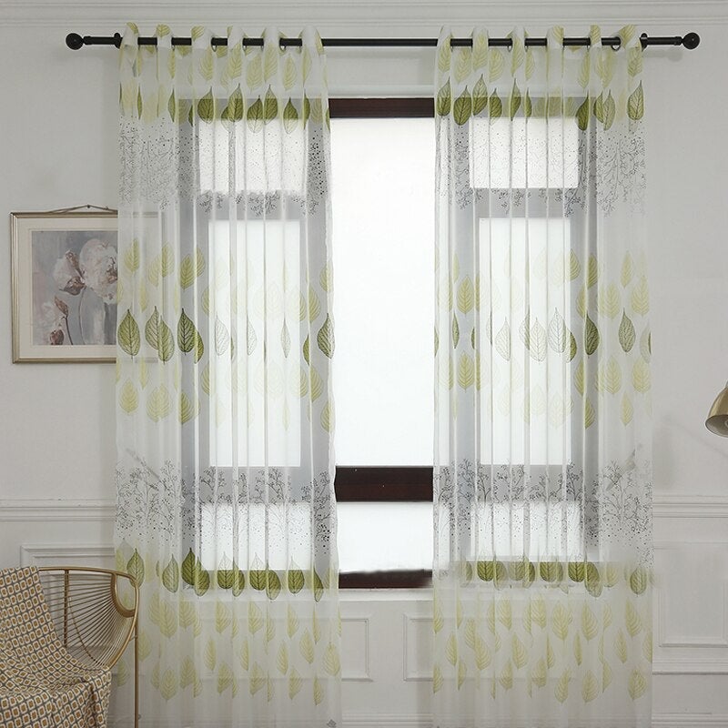 Anytela Rideau Voilage Vert