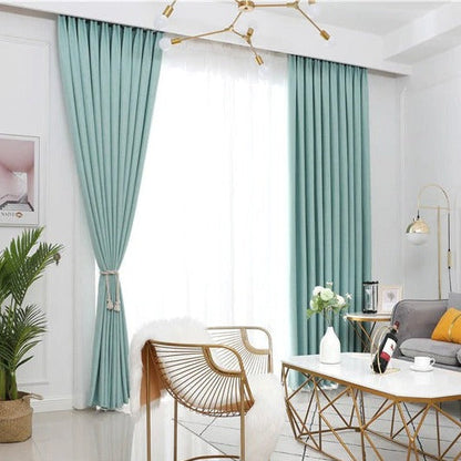 Vita Turquoise Rideau Semi-Occultant