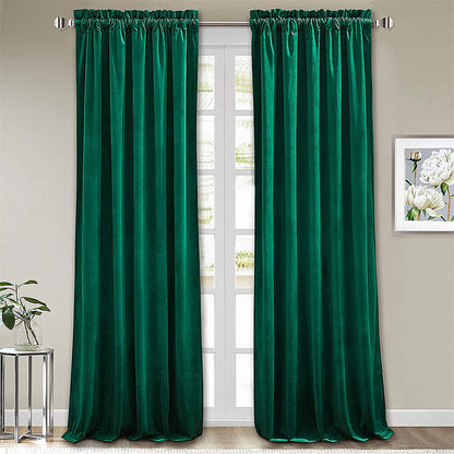 Rideau Isolant Luxe Vert Canard