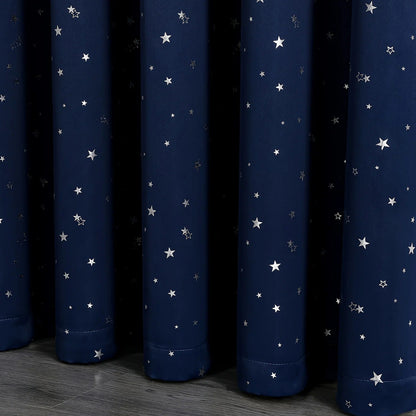 Rideau Occultant Étoiles — Tana Bleu Nuit