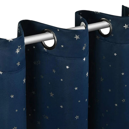 Rideau Occultant Étoiles — Tana Bleu Nuit