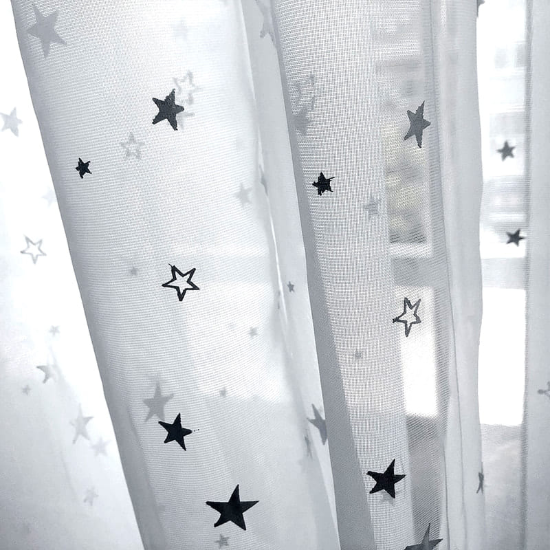 Étoiles d'Argent - Voilage Rideau