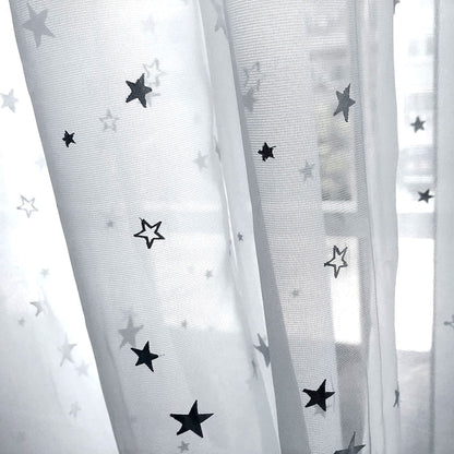 Étoiles d'Argent - Voilage Rideau