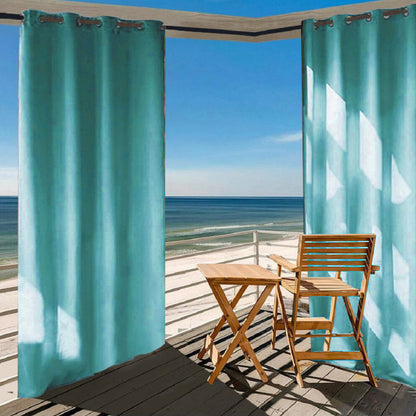 Rideau Extérieur Karom Turquoise - Collection Couture