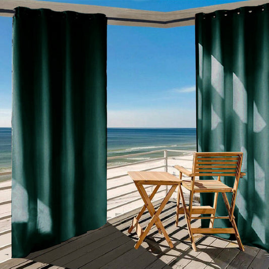 Karom: Rideau Extérieur Vert Canard