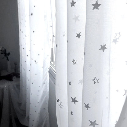 Étoiles d'Argent - Voilage Rideau
