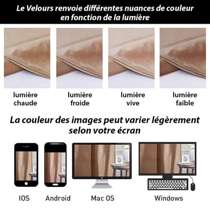 Rideau Thermique Luxe Saumon