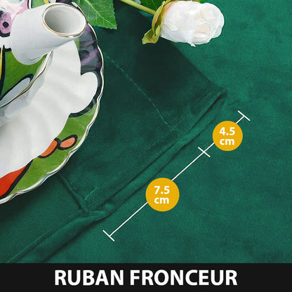 Rideau Isolant Luxe Vert Canard