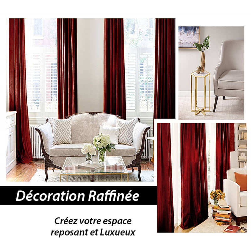 Rideau Anti-Chaleur Luxury Bordeaux – Édition Signature
