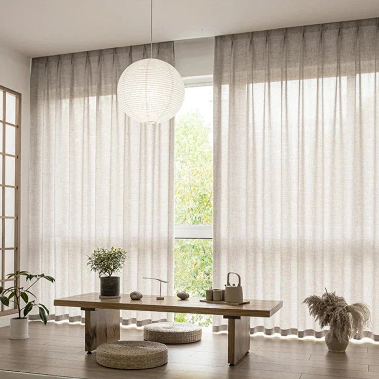 Voilage Beige Madagascar — Collection Signature