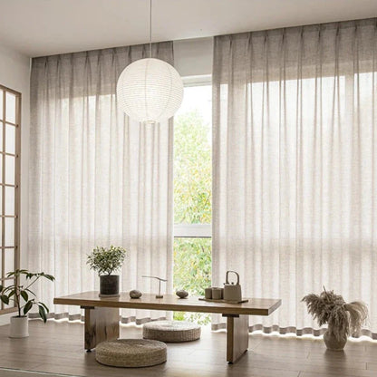 Voilage Beige Madagascar — Collection Signature