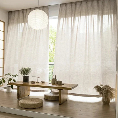 Voilage Beige Madagascar — Collection Signature